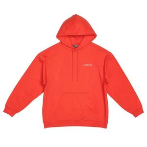 Худи Balenciaga Medium Fit Hoodie «Bright Red/White»