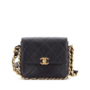 Маленькая сумка на плечо Framing Chain Flap Bag Quilted Calfskin