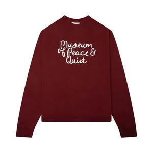 Crewnecks Museum of Peace & Quiet Scribble Crewneck 'Бургунди'