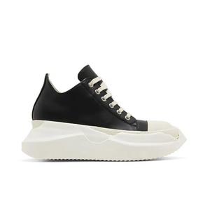 Кроссовки Rick Owens Wmns DRKSHDW Strobe Leather Abstract Low 'Black Milk'