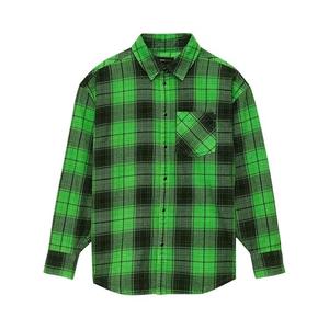 Фланелевая рубашка PURPLE BRAND Plaid Western Shirt 'Green'