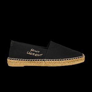 Эспадрильи Saint Laurent Embroidered Espadrille «Black»