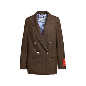 Двубортный пиджак Kit2 в клетку