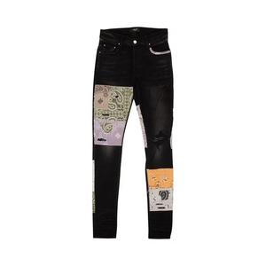 Amiri Bandana Art Patch Jeans 'Черный'