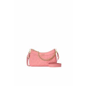 Kate Spade Цветочная стеганая трансформируемая сумка через плечо терракотовая KK077