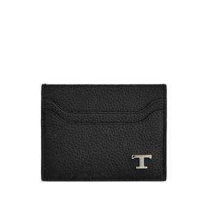 Картхолдер T Timeless из зернистой кожи