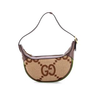 Сумка-хобо Ophidia Half Moon Bag Jumbo GG Canvas размера мини