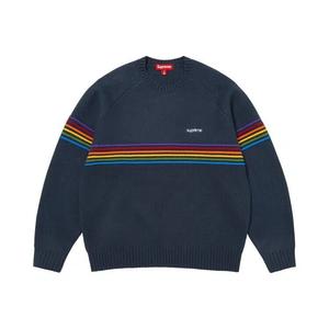 Свитеры Supreme Raised Stripe Sweater «Navy»