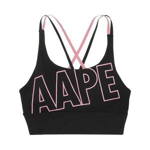 Спортивные бюстгальтеры AAPE Moonface Logo Printed Sports Bra 'Black'