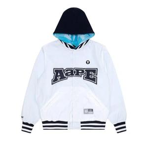 Куртки AAPE Moonface Reversible Hooded Snap-Button Jacket 'White'
