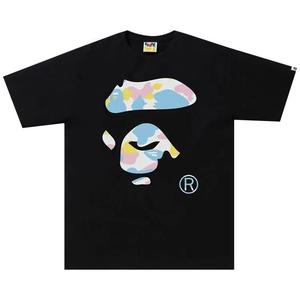 Футболки BAPE New Multi Camo Ape Face Tee 'Black'