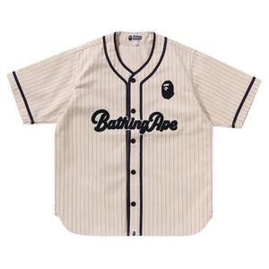 Джерси BAPE A Bathing Ape Baseball Shirt «Слоновая кость»
