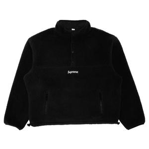 Флисовые куртки Supreme Polartec Shearling Reversible Pullover 'Черный'