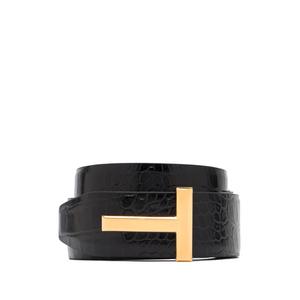 Ремень с тиснением под крокодила