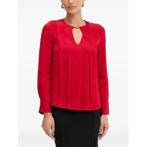 Блузка Pleated Keyhole с вырезами