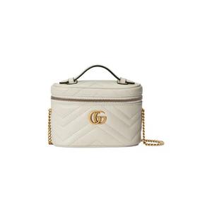 Сумки через плечо Gucci GG Marmont Mini Top Handle Bag 'Mystic White'