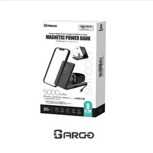 ARGO-W19 2-в-1 магнитный повербанк 5000 mAh (с портативным складным зарядным доком)