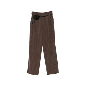 Брюки в тонкую полоску