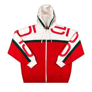 Зип-худи Supreme Big Logo Paneled Zip Up Hooded Sweatshirt 'Black'