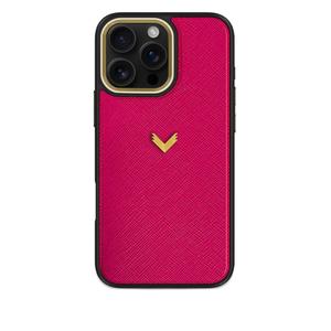 Чехол для iPhone 16 Pro Max из сафьяновой кожи