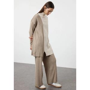 Комплект из топа и брюк с цветными блоками Mink TCTAW24US00059