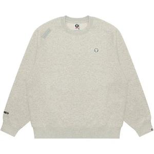 Crewnecks AAPE Moonface Logo Crew Neck Sweatshirt 'Белый/Вереск'