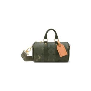 Сумки-дафл Louis Vuitton Keepall Bandoulière 25 'Хаки Зеленый Монограмма Канвас'
