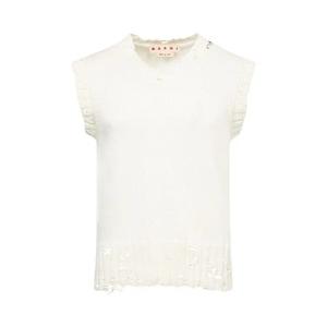 Рубашки и топы Marni V Neck Sweater 'White'
