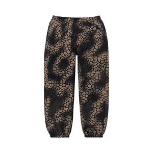 Спортивные штаны Supreme Bleached Leopard Sweatpant 'Black'