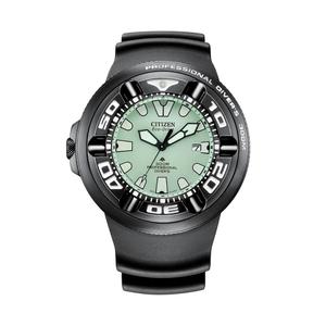 Citizen Promaster Professional Diver 300m EcoZilla светящийся циферблат черный полиуретановый ремешок Eco-Drive BJ8055-04X