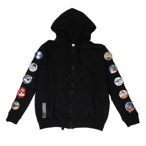 Толстовка на молнии Off-White Patches Zip-Up Sweatshirt «Черный»