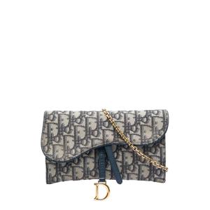 Сумка через плечо Oblique Canvas Saddle Wallet On Chain (2019 год)