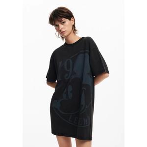 Desigual Женское короткое платье с короткими рукавами Mickey.