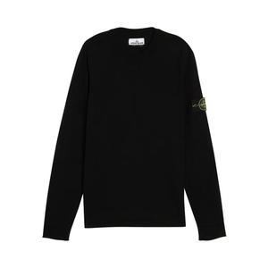 Свитеры Stone Island Light Raw Stocking Stitch Свитшот 'Black'