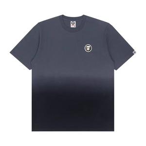 Футболки AAPE Moonface Camo Patch Gradient Tee 'Grey/Purple'