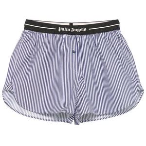 Шорты Palm Angels Classic Logo Striped 'Navy Blue'