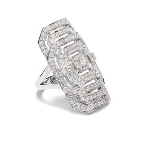 Кольцо Ring My Way XXL из серебра с бриллиантами