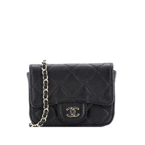 Поясная сумка Classic Flap Chain Quilted Caviar Mini