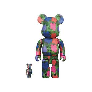 Фигурки BE@RBRICK x Andy Warhol 100% & 400% Set 'Flowers'