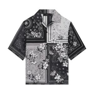 Рубашки на пуговицах Amiri Bandana Floral Bowling Shirt 'Black'