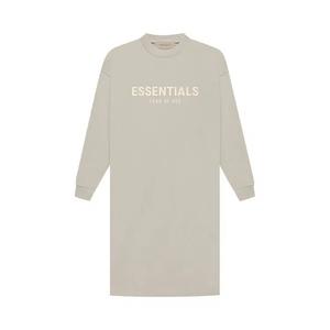 Платья Fear of God Essentials Long-Sleeve Tee Dress 'Дымчатый'