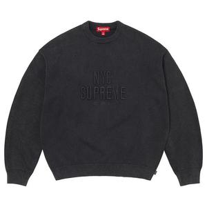 Свитера Supreme Overdyed Raised Sweater 'Black'