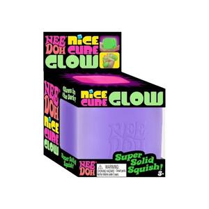 Игрушки и наборы для игр NeeDoh Nice Cube Glow Squishy Fidget Toy 'Purple'