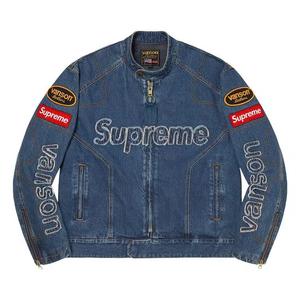 Джинсовые куртки Supreme x Vanson Leathers x Cordura Denim Jacket «Blue»