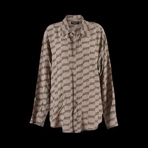 Рубашки на пуговицах Balenciaga Monogram Shirt 'Beige/Brown'