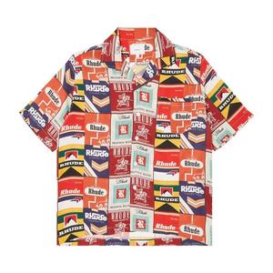 Рубашки на пуговицах Rhude Cigaretta Silk Shirt 'Red/Multicolor'