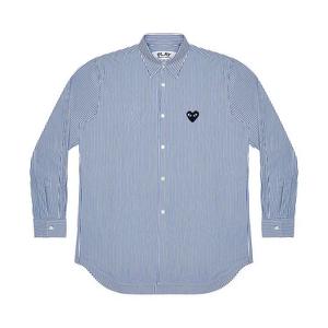 Рубашки на пуговицах Comme des Garçons PLAY Полосатая рубашка «Blue»