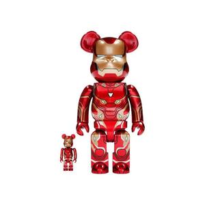 Фигурки BE@RBRICK x Marvel The Infinity Saga Iron Man Mark 50 100% и 400% Набор 'Красный/Золотой'