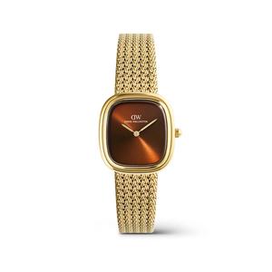 Женские часы Margot Braided Mesh Amber Gold с ремешком из нержавеющей стали, официальные аутентичные оригинальные DW