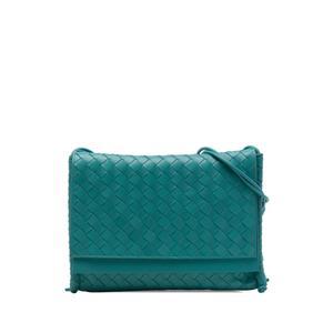 2012-2026 Средняя сумка через плечо BV Fold из мягкой кожи Nappa Intrecciato